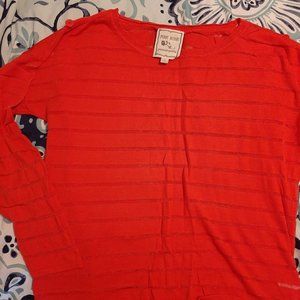 Pink Rose Red Long Sleeve Top